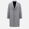 Harris Wharf London Overcoat Pressed Wool And Polaire Grey M. | Men