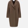 Harris Wharf London Dropped Shoulder Coat Pressed Wool Teddy Brown | Women